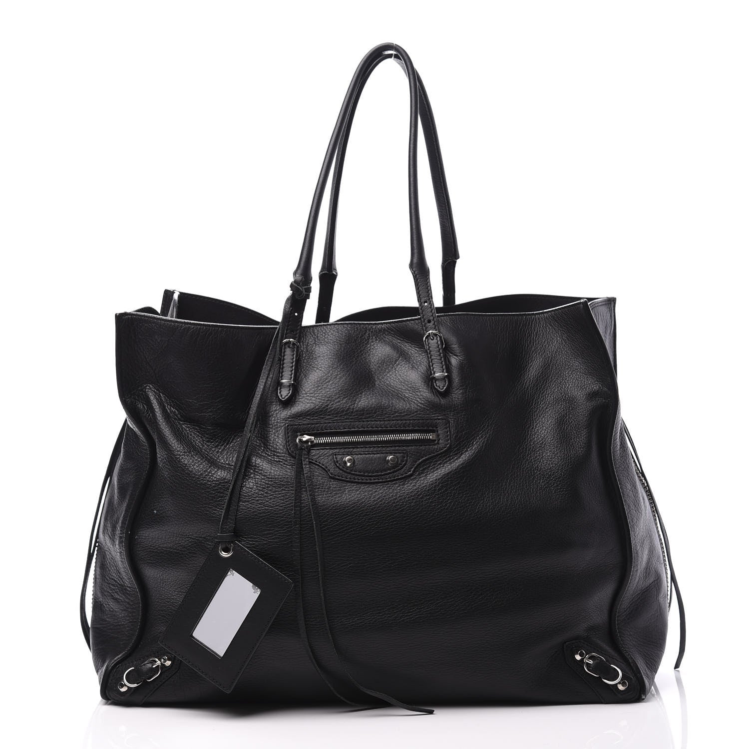 Balenciaga Supple Calfskin Papier A4 Zip Around Tote Black 2 of 11
