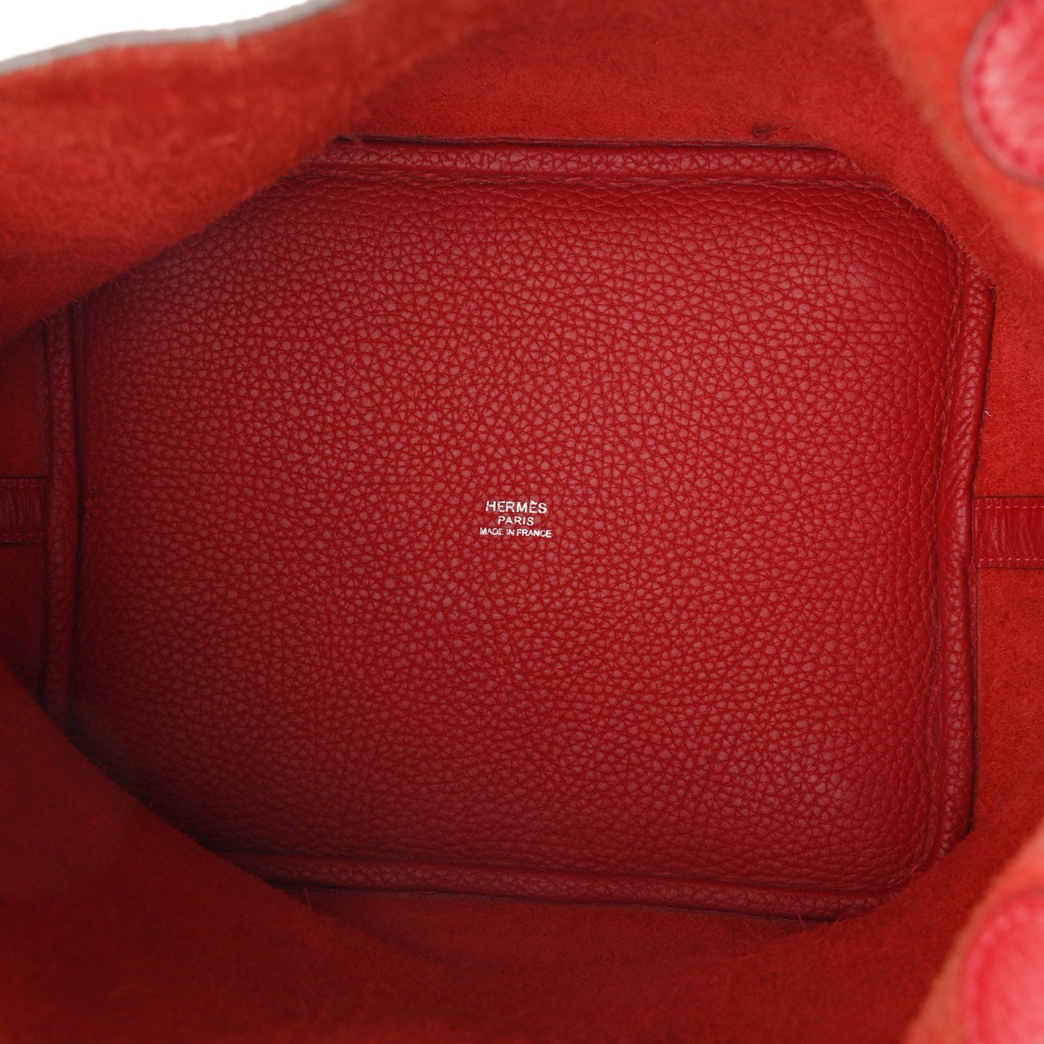 Hermes Taurillon Clemence Picotin Lock 22 MM Rouge Casaque 5 of 11
