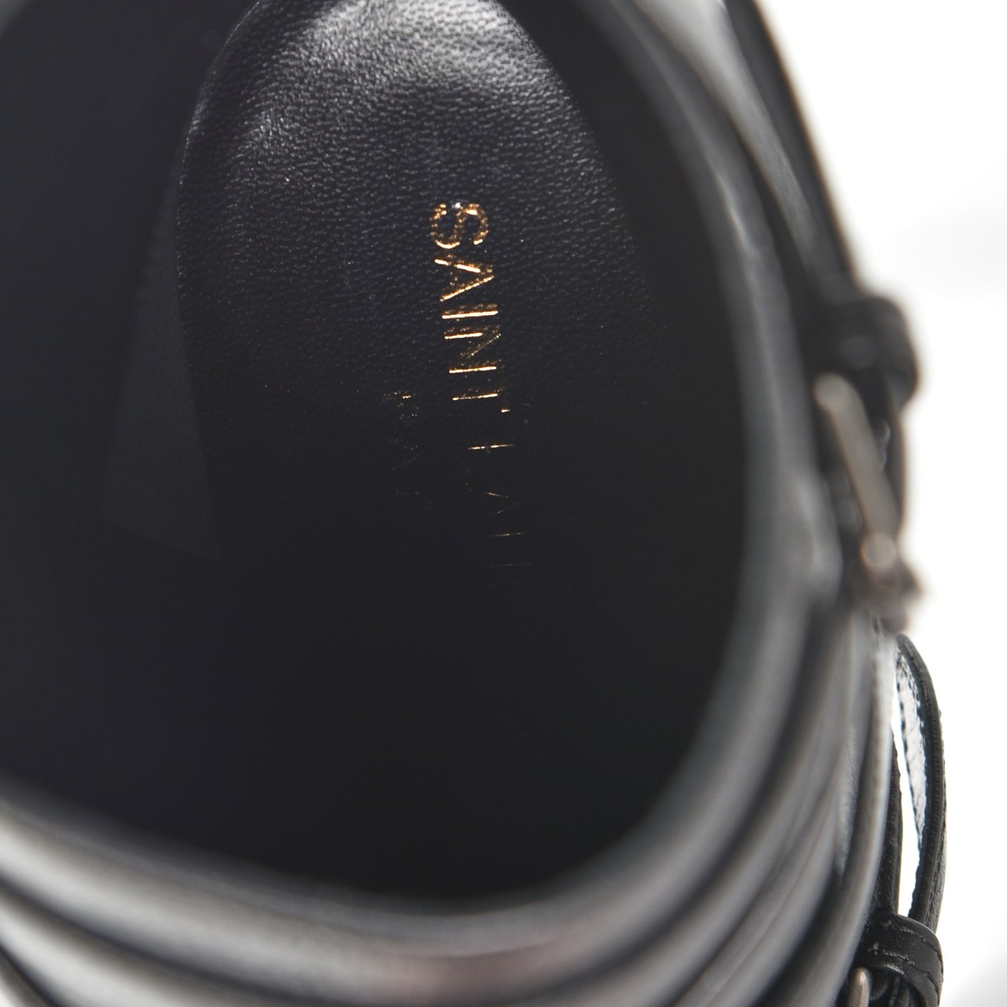 Calfskin Paris Plat 105 Ankle Boots 36.5 Black