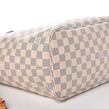Louis Vuitton Damier Azur Neo Neverfull MM Rose Ballerine 17 of 20