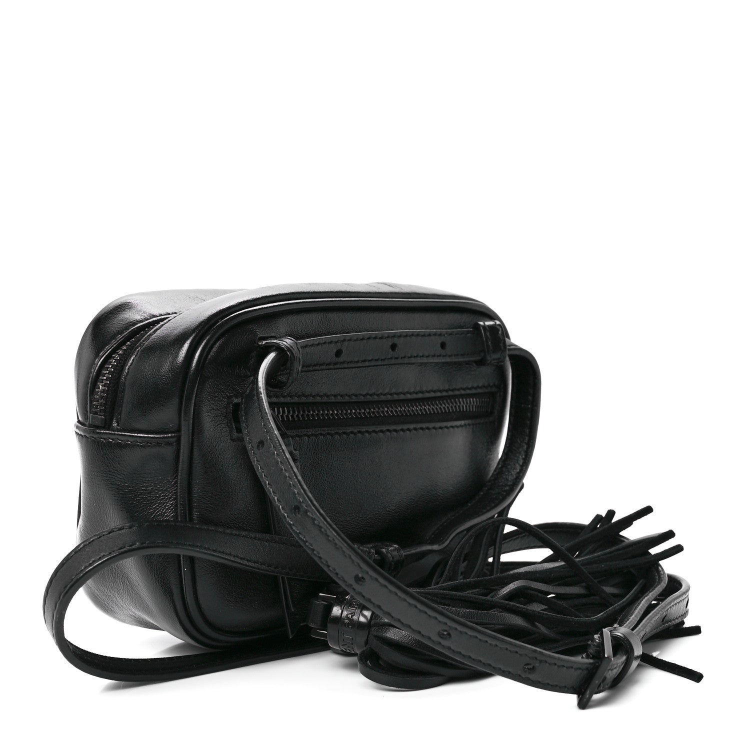 Saint Laurent Calfskin Matelasse Monogram Lou Belt Bag Black 3 of 12