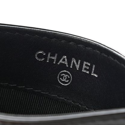 Chanel Patent Calfskin Quilted Card Holder Black 6 of 9