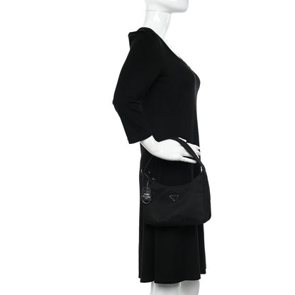 Prada Tessuto Nylon Mini Re-Edition 2000 Bag Black 2 of 9