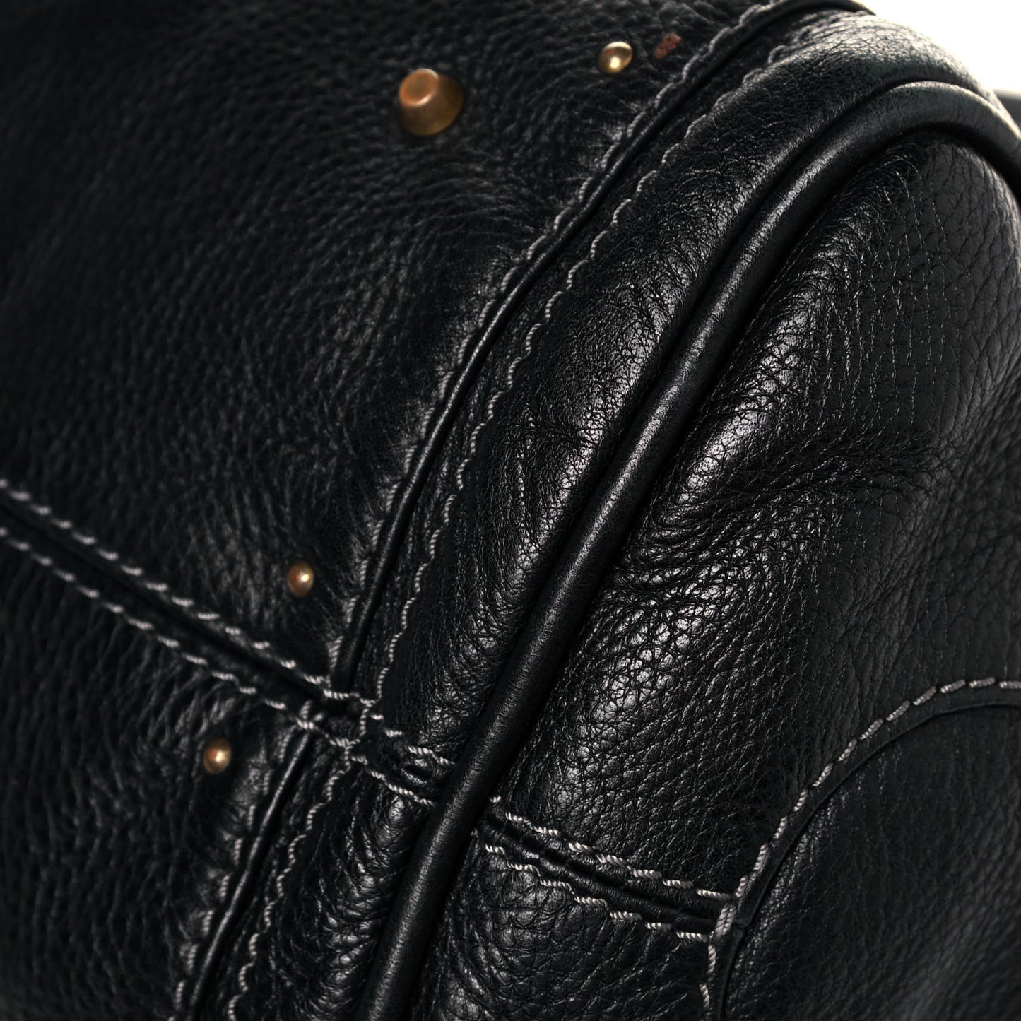 Calfskin Paddington Satchel Black