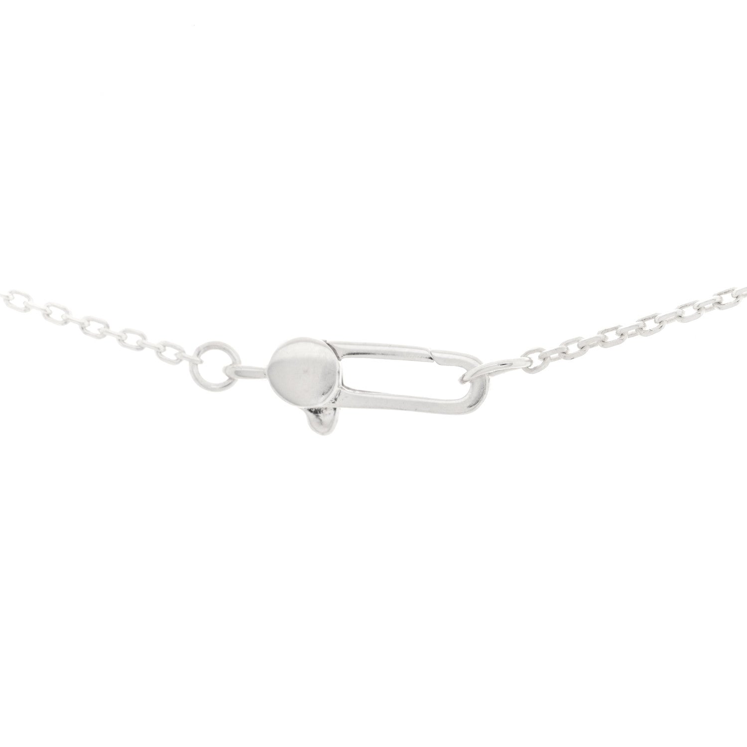Gucci Sterling Silver Trademark Heart Pendant Necklace 5 of 6