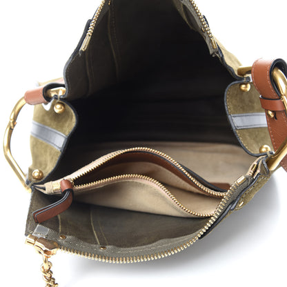 Chloe Calfskin Suede Small Hayley Hobo Eucalyptus 5 of 10