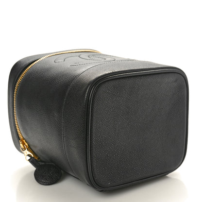 Chanel Caviar Vanity Cosmetic Case Black 4 of 10