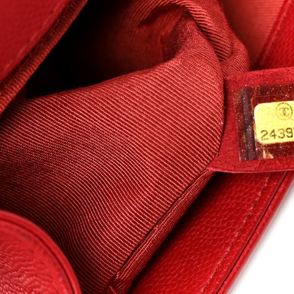 Chanel Caviar Quilted Medium Boy Flap Red 7 of 10