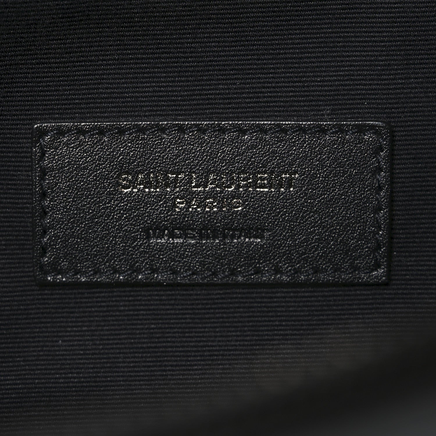 Saint Laurent Calfskin Monogram Belt Bag Black 6 of 9