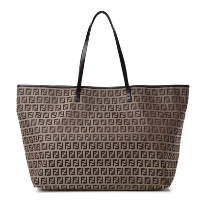 Fendi Zucchino Large Shopper Tote Brown 1 of 9