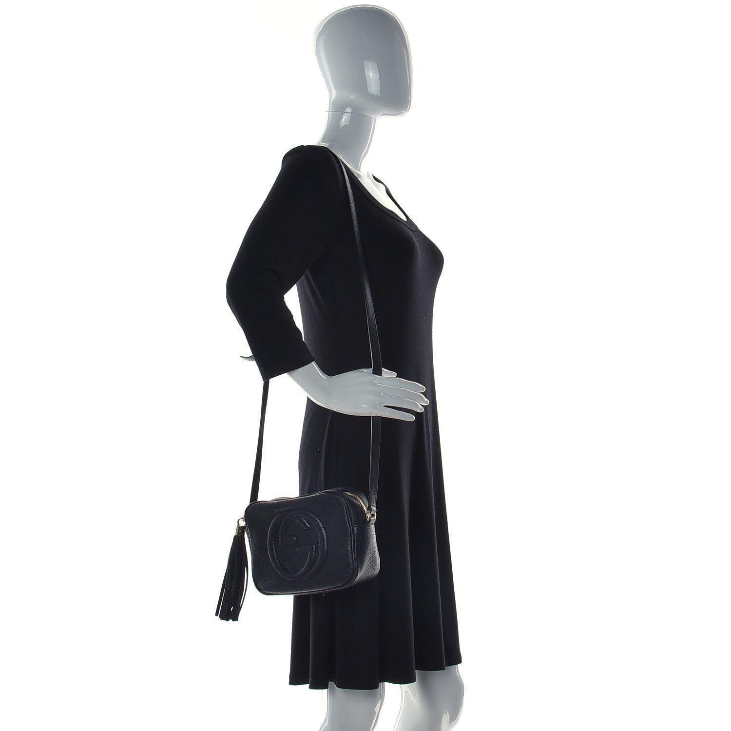 Gucci Pebbled Calfskin Small Soho Disco Bag Black 2 of 19