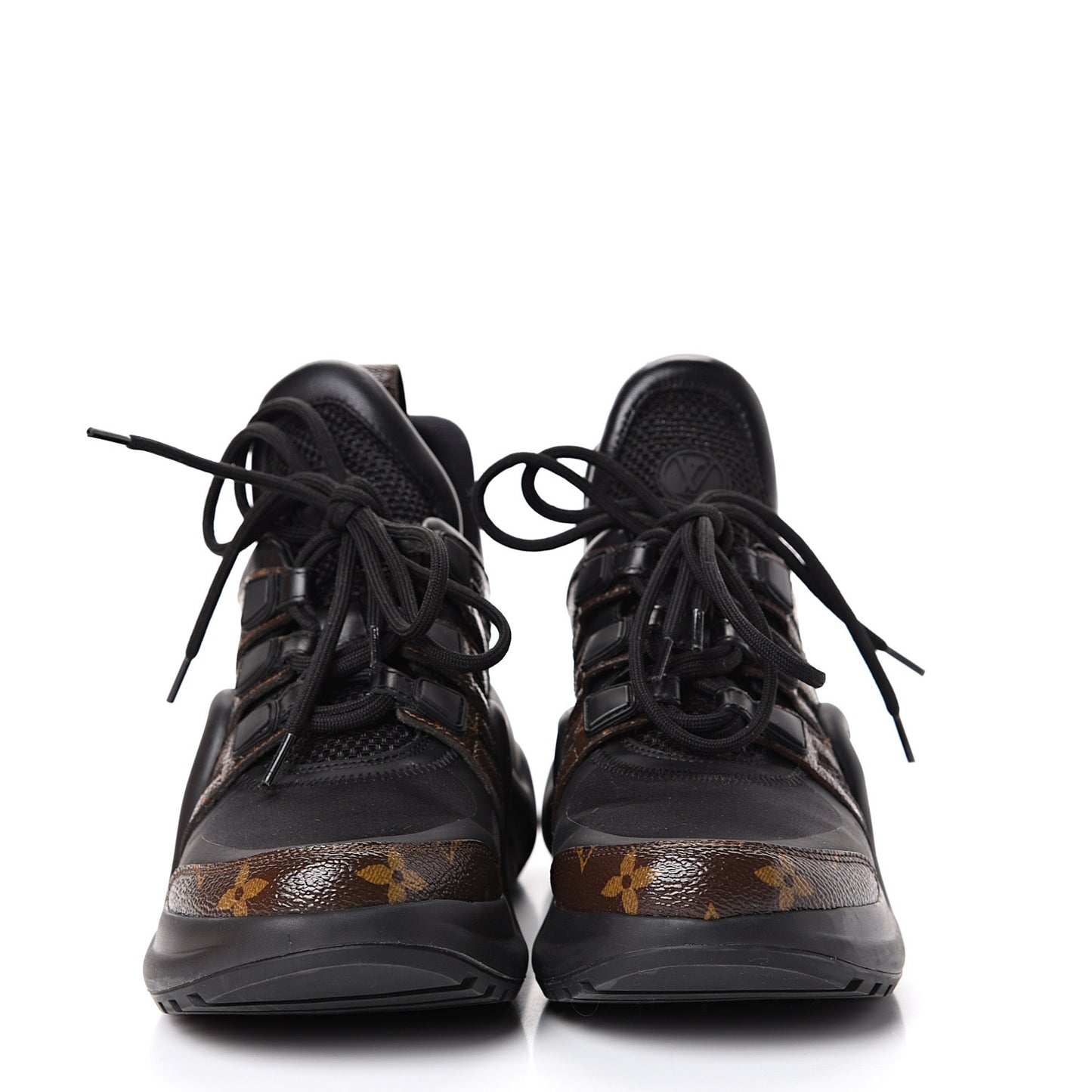 Calfskin Patent Monogram LV Archlight Sneakers 36.5 Black