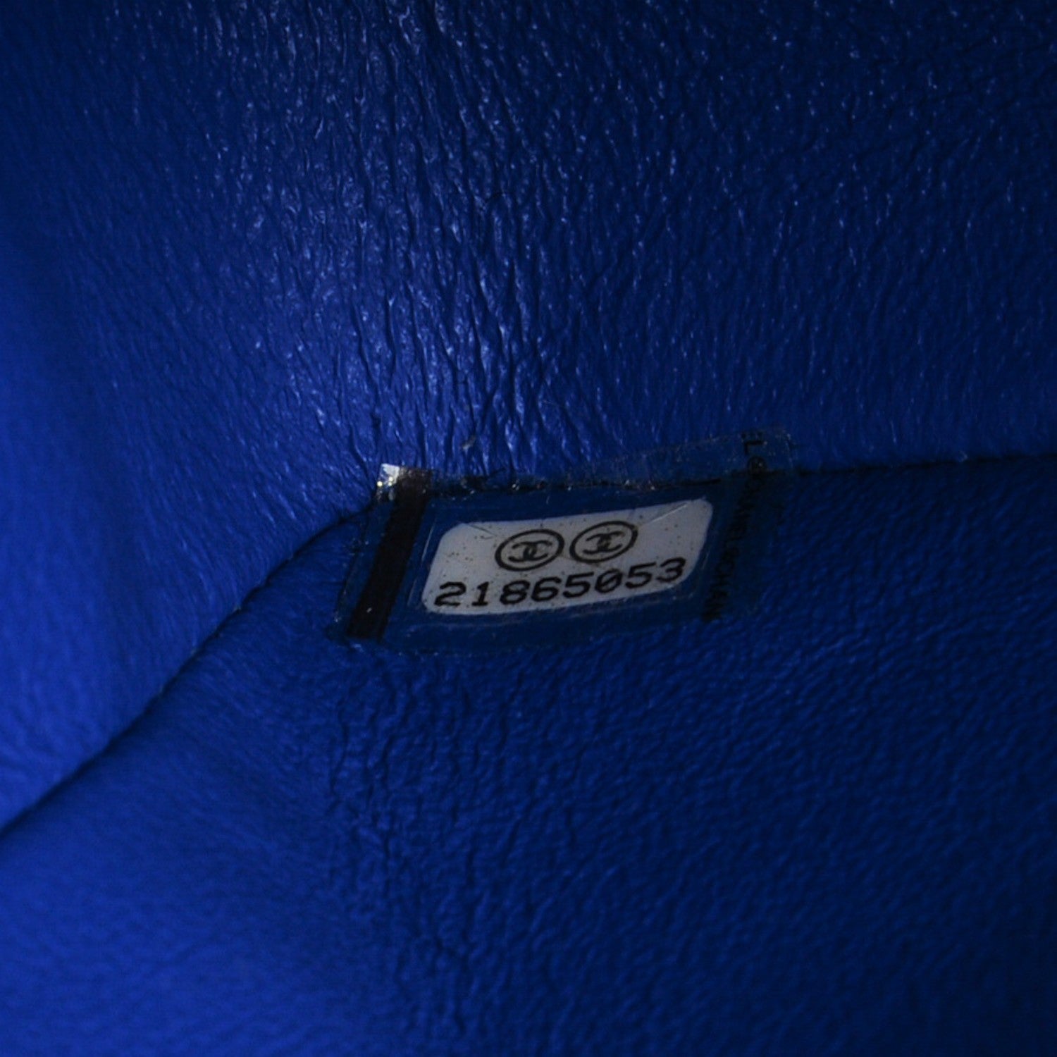 Chanel Lambskin Quilted Mini Rectangular Flap Blue 8 of 9