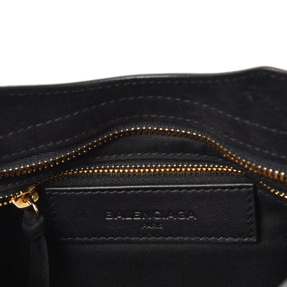 Balenciaga Baby Daim Suede Gold Metallic Edge Hardware Mini City Black 6 of 7