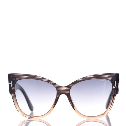 Tom Ford Acetate Anoushka Cat Eye Sunglasses TF371 Melange Grey Peach 2 of 7