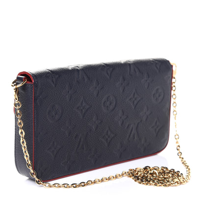 Louis Vuitton Empreinte Pochette Felicie Chain Wallet Marine Rouge 4 of 6
