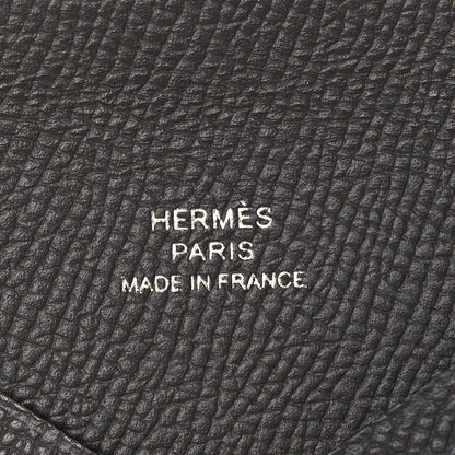 Hermes Epsom Calvi Duo Card Case Gris Meyer 6 of 8