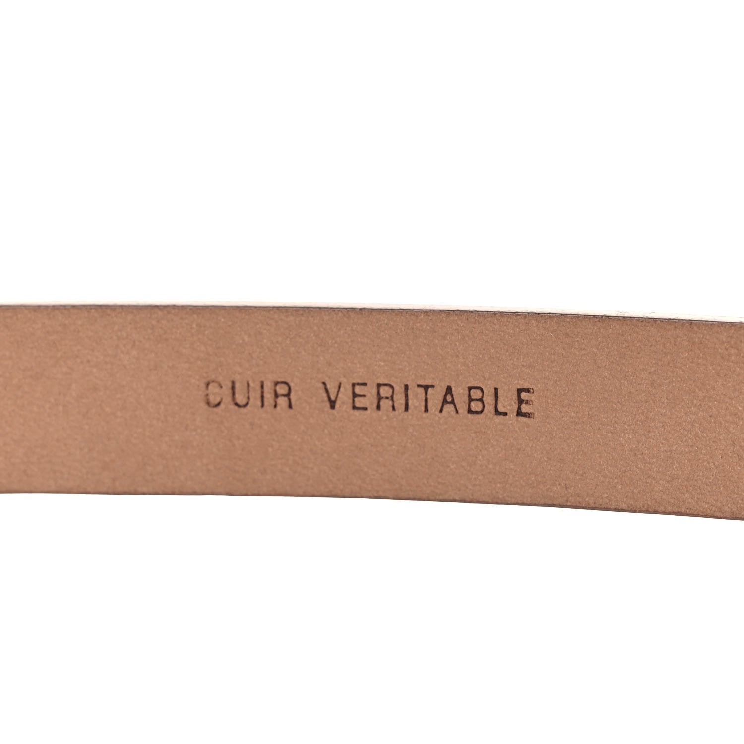 Chanel Patent CC Logo Skinny Belt 80 32 Beige 5 of 7