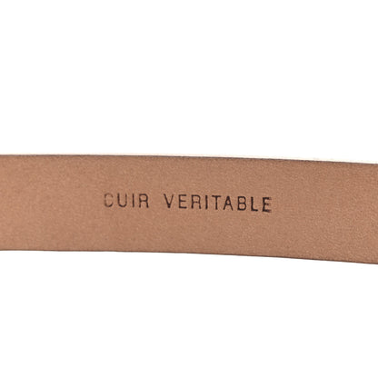 Chanel Patent CC Logo Skinny Belt 80 32 Beige 5 of 7