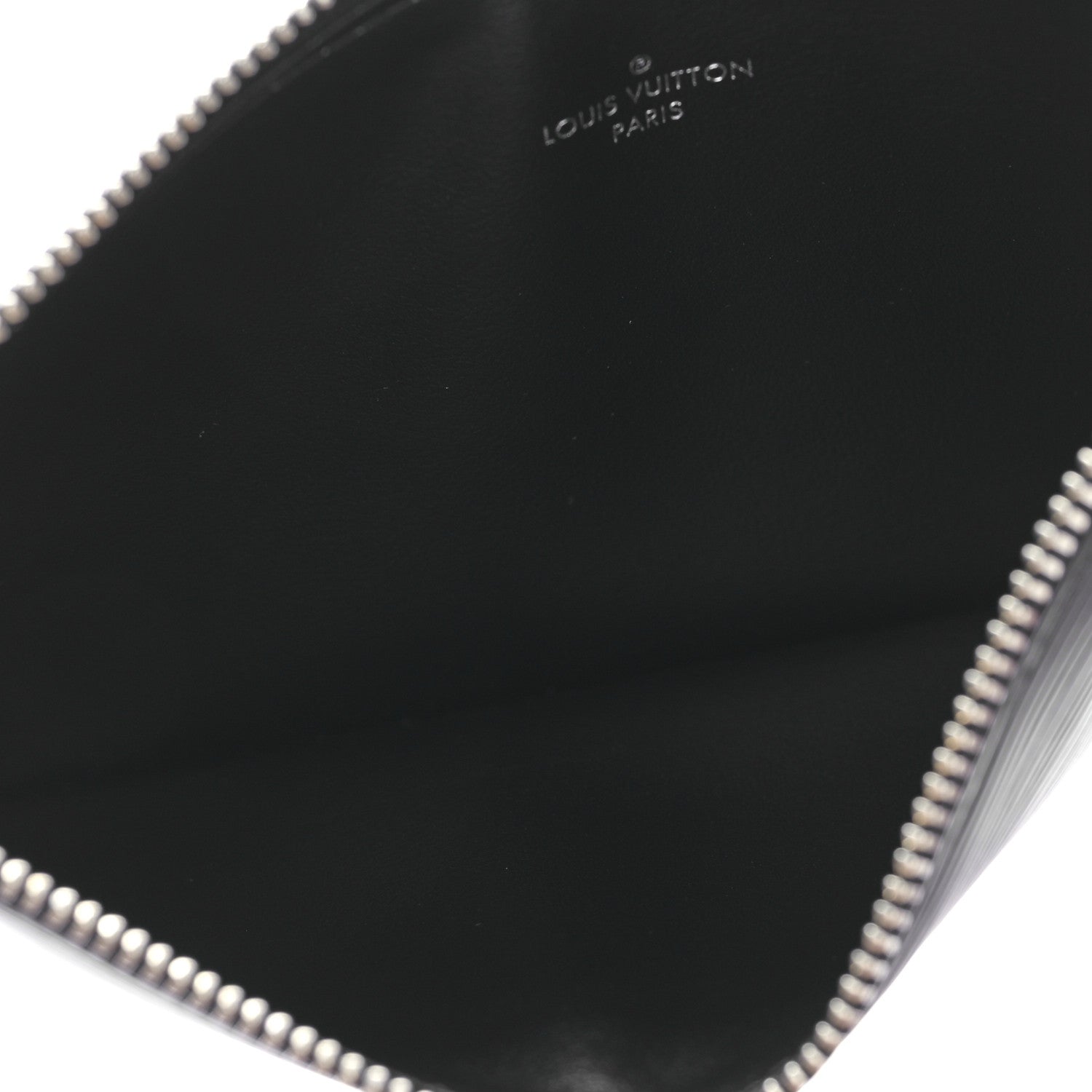 Louis Vuitton Epi Felicie Chain Wallet Zippered Insert Black 5 of 8