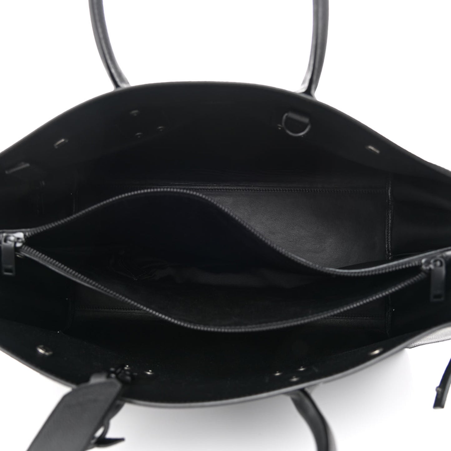 Grained Calfskin Large Sac De Jour Carryall Black