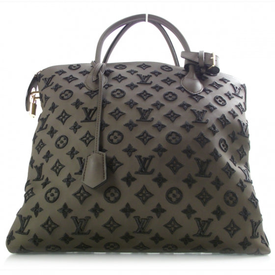 Monogram Addiction Vertical Lockit MM Brown