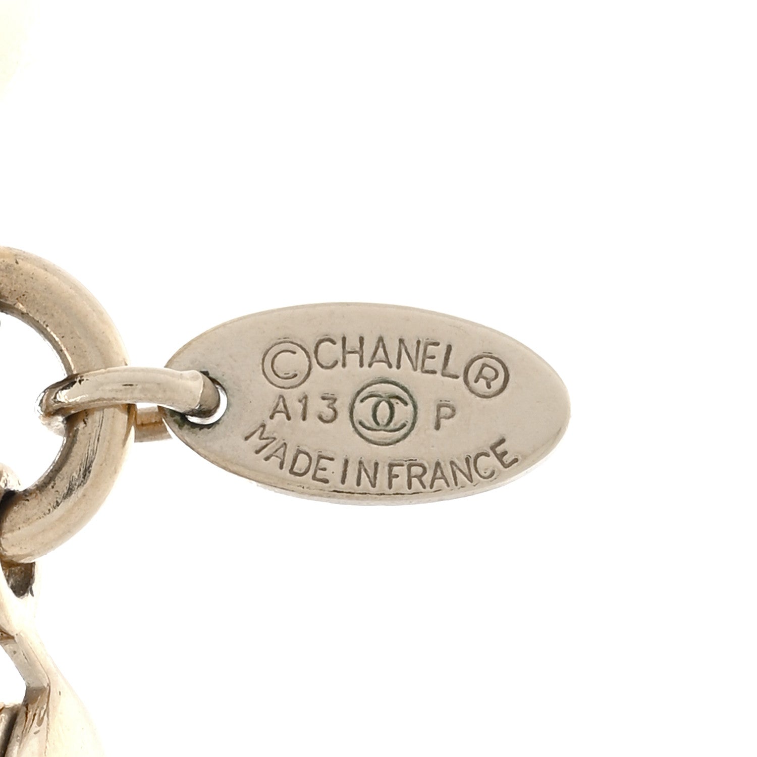 Chanel Crystal Pearl CC Long Necklace Gold 6 of 7