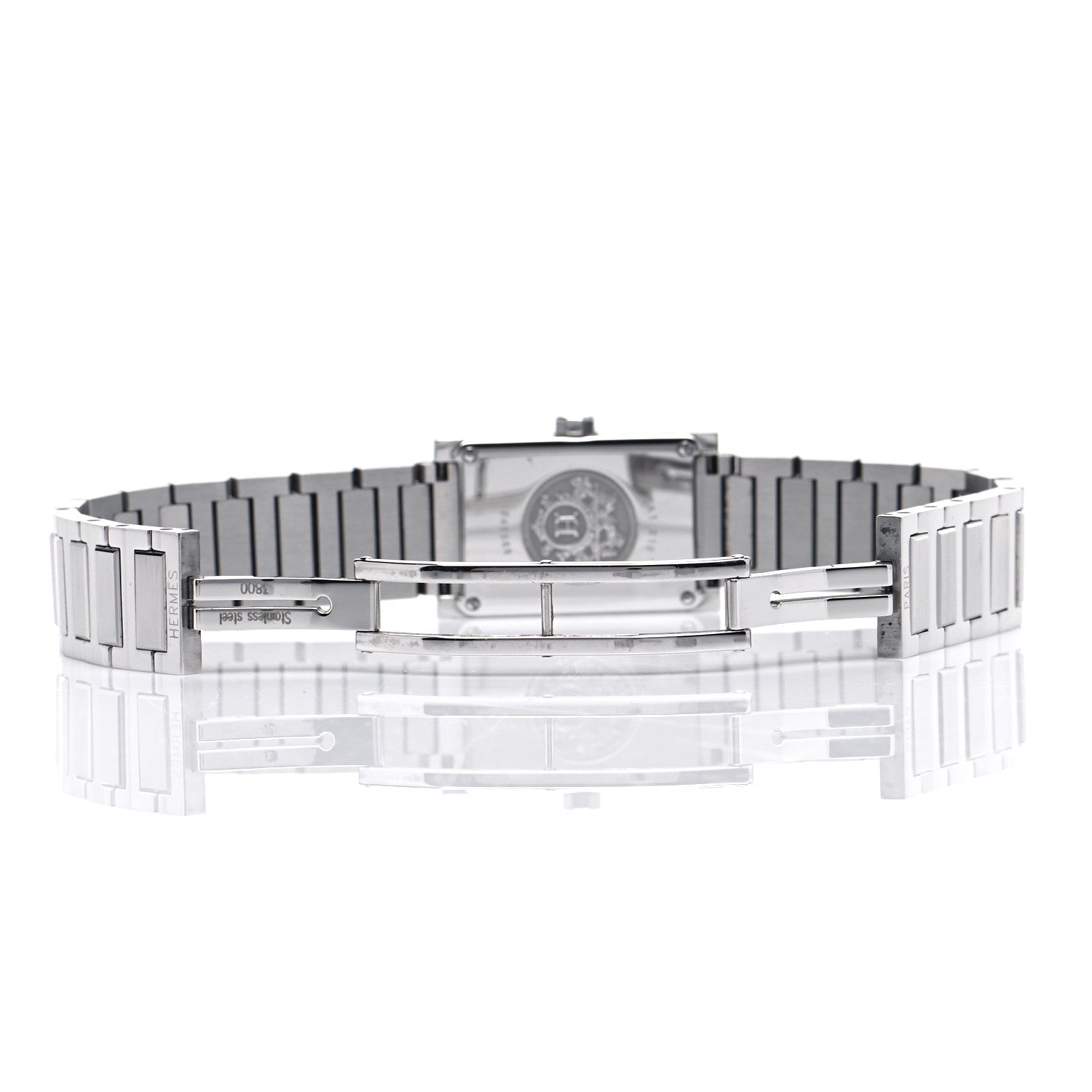 Hermes Stainless Steel 19mm Tandem Quartz Watch Gray 5 of 6