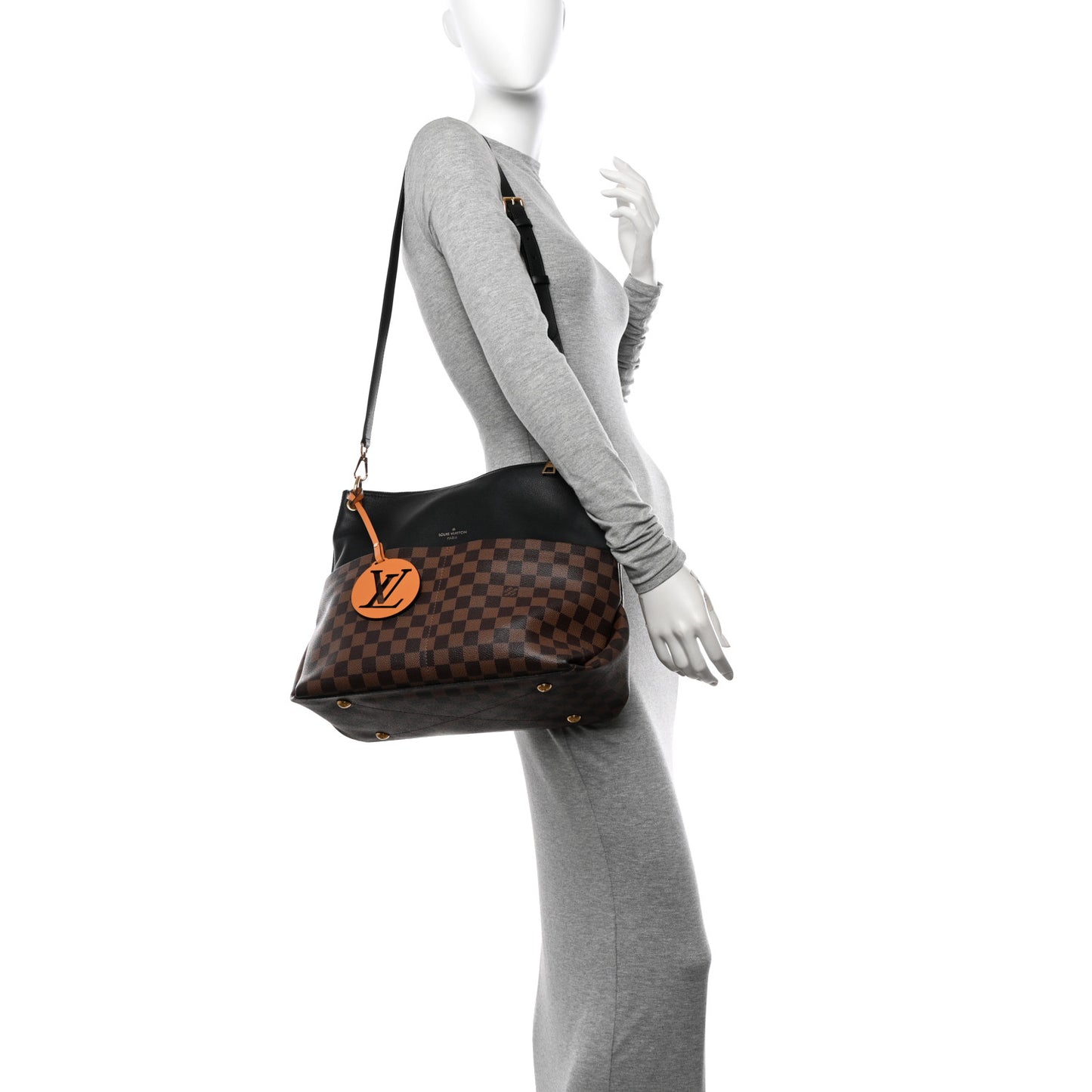 Damier Ebene Calfskin Maida Black