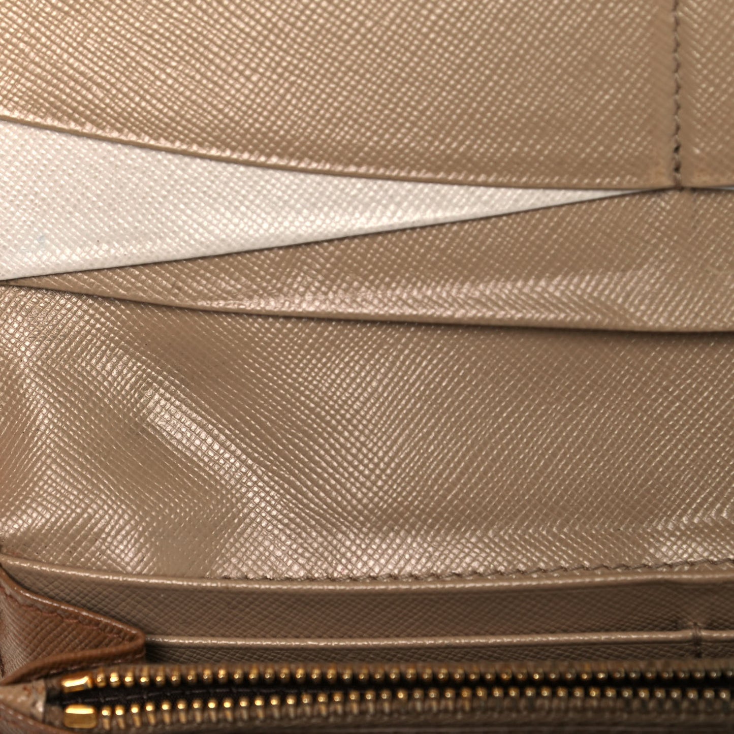 Saffiano Metal Continental Flap Wallet Cammeo