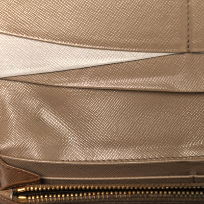 Prada Saffiano Metal Continental Flap Wallet Cammeo 11 of 15