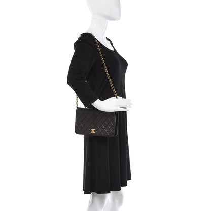 Chanel Lambskin Quilted Wallet On Chain WOC Black 2 of 11