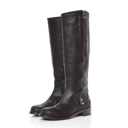 Jimmy Choo Suede Doreen Tall Boots 36.5 Brown 3 of 13