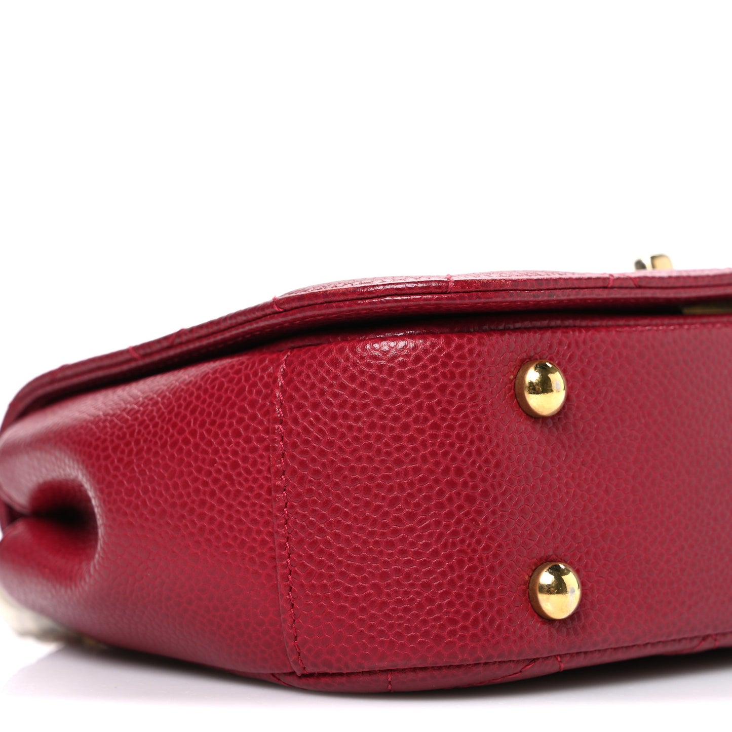 Caviar Mini Carry Around Flap Bag Red