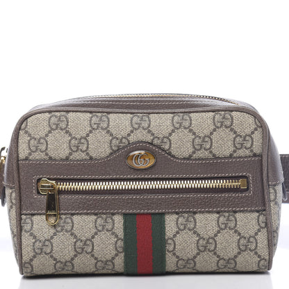 Gucci GG Supreme Monogram Web Small Ophidia Belt Bag 95 38 Dark Brown 11 of 11