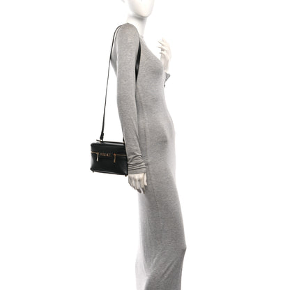 Versace Lambskin Tag Vanity Bag Black 2 of 10
