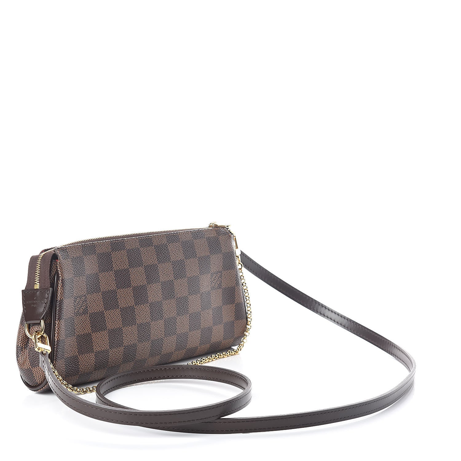 Louis Vuitton Damier Ebene Eva Clutch 3 of 9