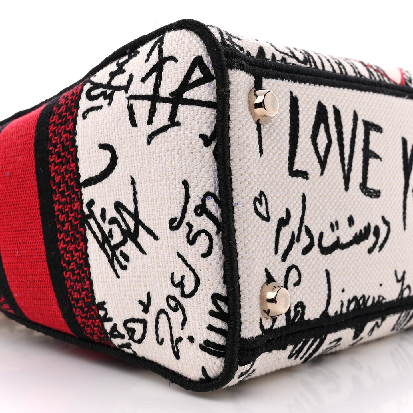 Canvas Medium DiorAmour Graffiti Lady D-Lite Latte