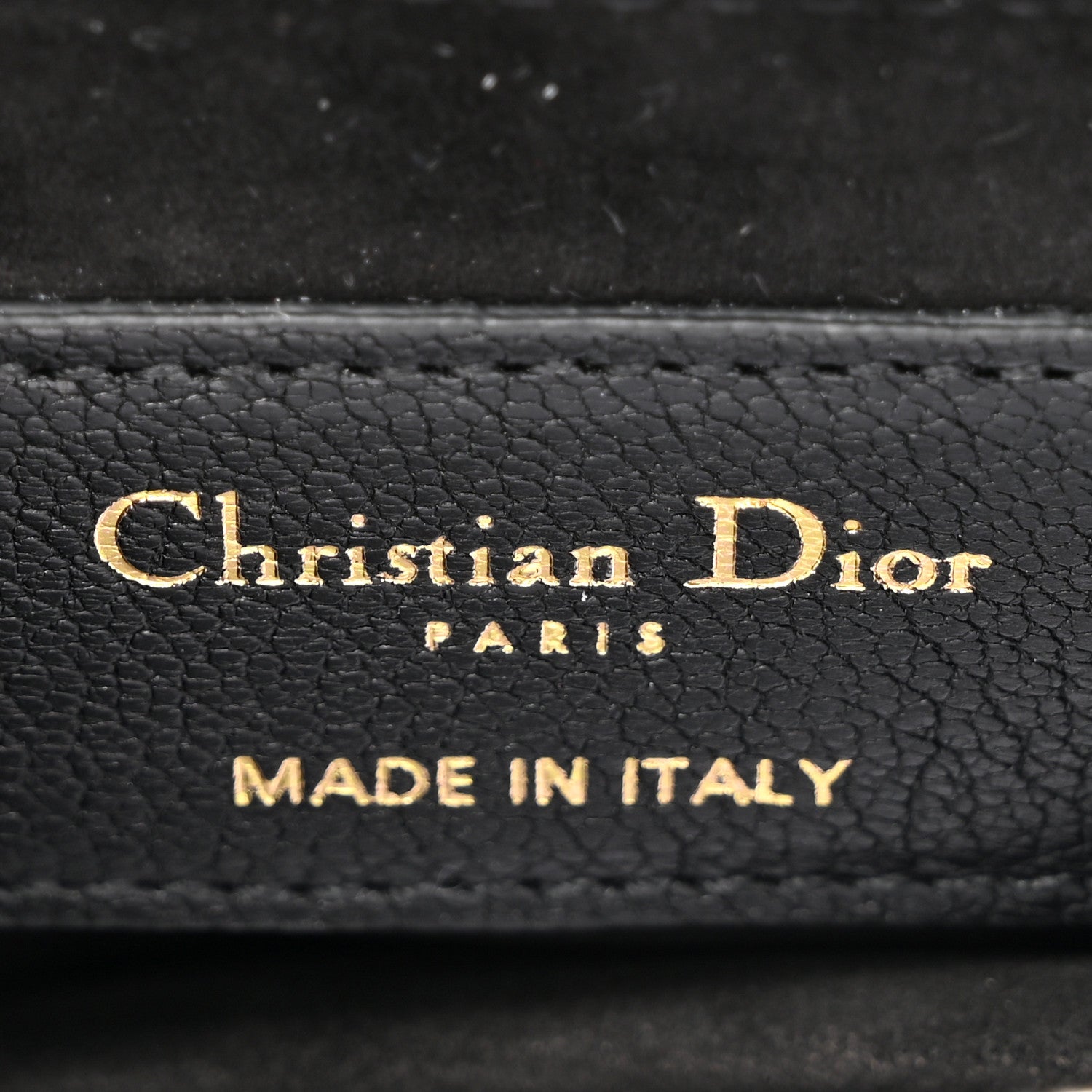 Christian Dior Goatskin Micro Saddle Bag Black 6 of 9