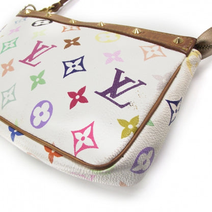 Louis Vuitton Monogram Multicolor Pochette Accessories White 6 of 9