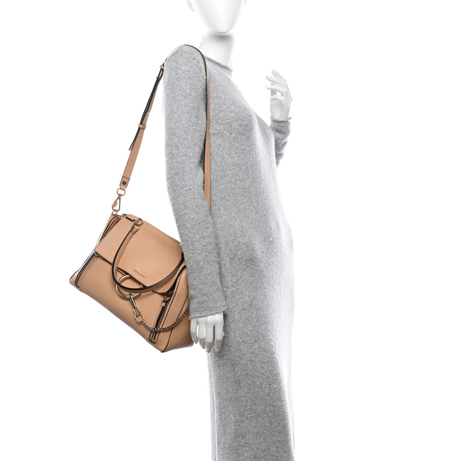 Chloe Calfskin Medium Faye Day Shoulder Bag Blush Nude 2 of 15