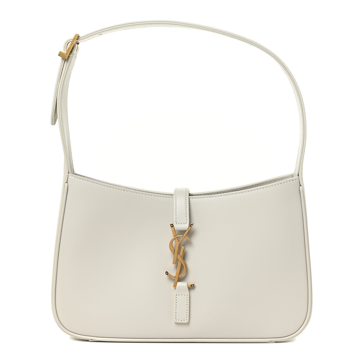 Saint Laurent Smooth Calfskin Le 5 A 7 Hobo Blanc Vintage 1 of 13