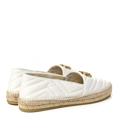 Gucci Nappa Matelasse GG Marmont Espadrilles 40 Great White 4 of 9