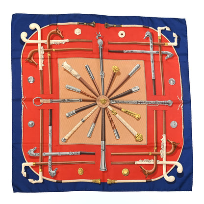 Hermes Silk Cannes Et Pommeaux Scarf 90 1 of 6