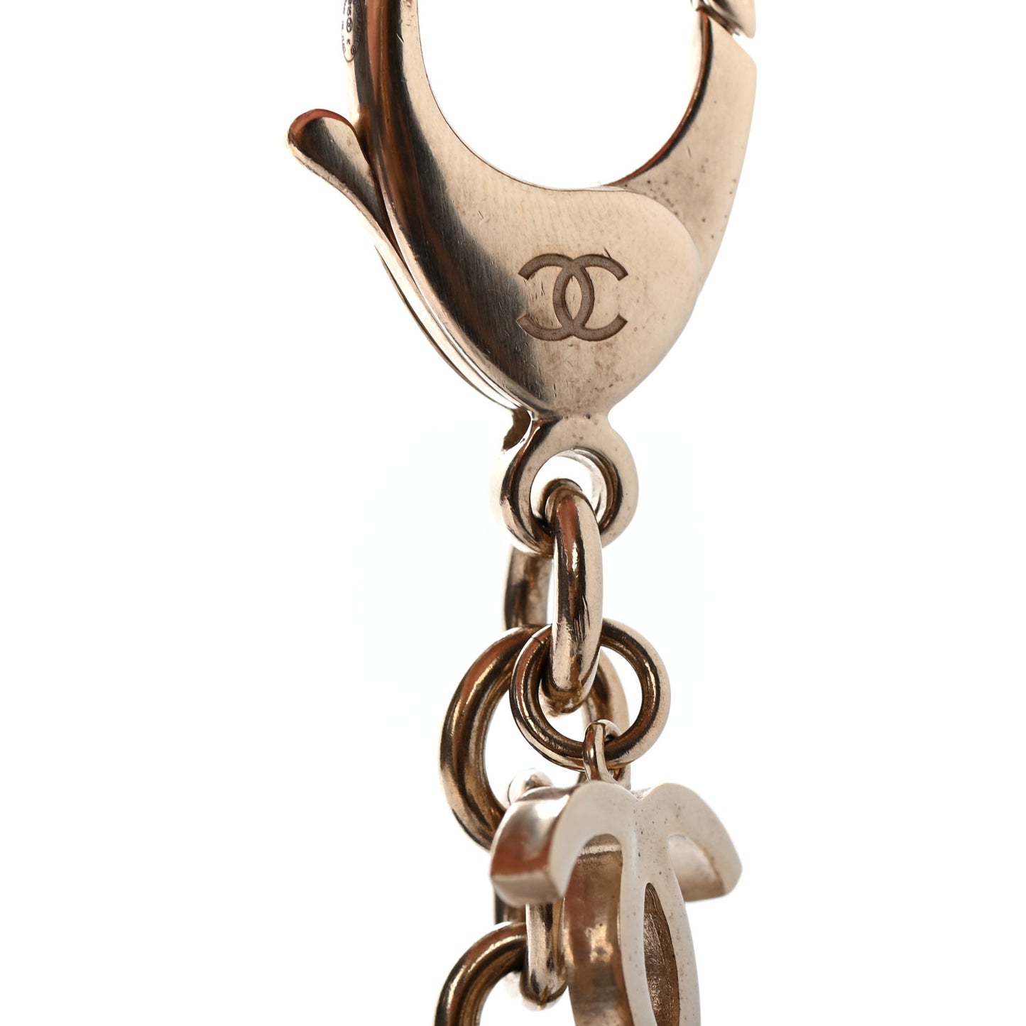 Quilted Keychain Gold