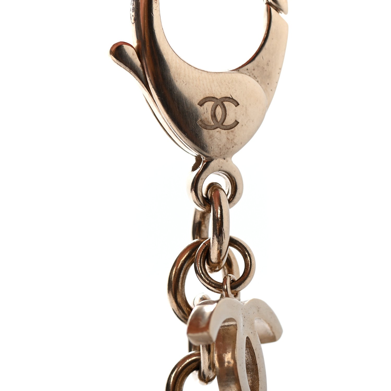 Chanel Quilted Keychain Gold 4 of 4