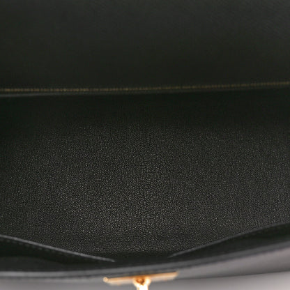 Hermes Epsom Kelly Sellier 28 Black 5 of 11
