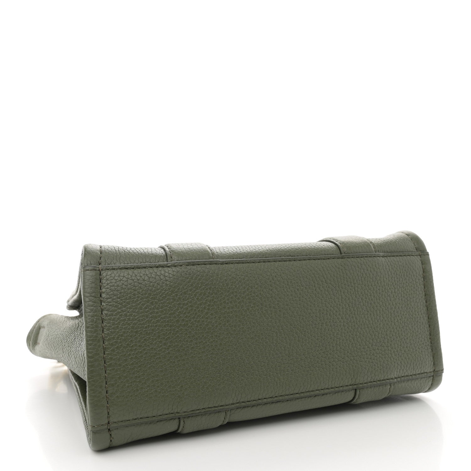 Marc Jacobs Grained Calfskin Small The Tote Bag Bronze Green 4 of 10