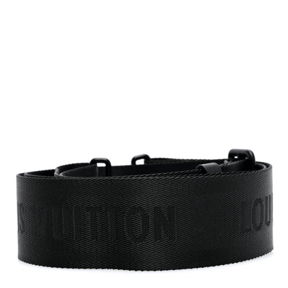 Louis Vuitton Jacquard Canvas Keepall Bandouliere Adjustable Shoulder Strap Black 2 of 3
