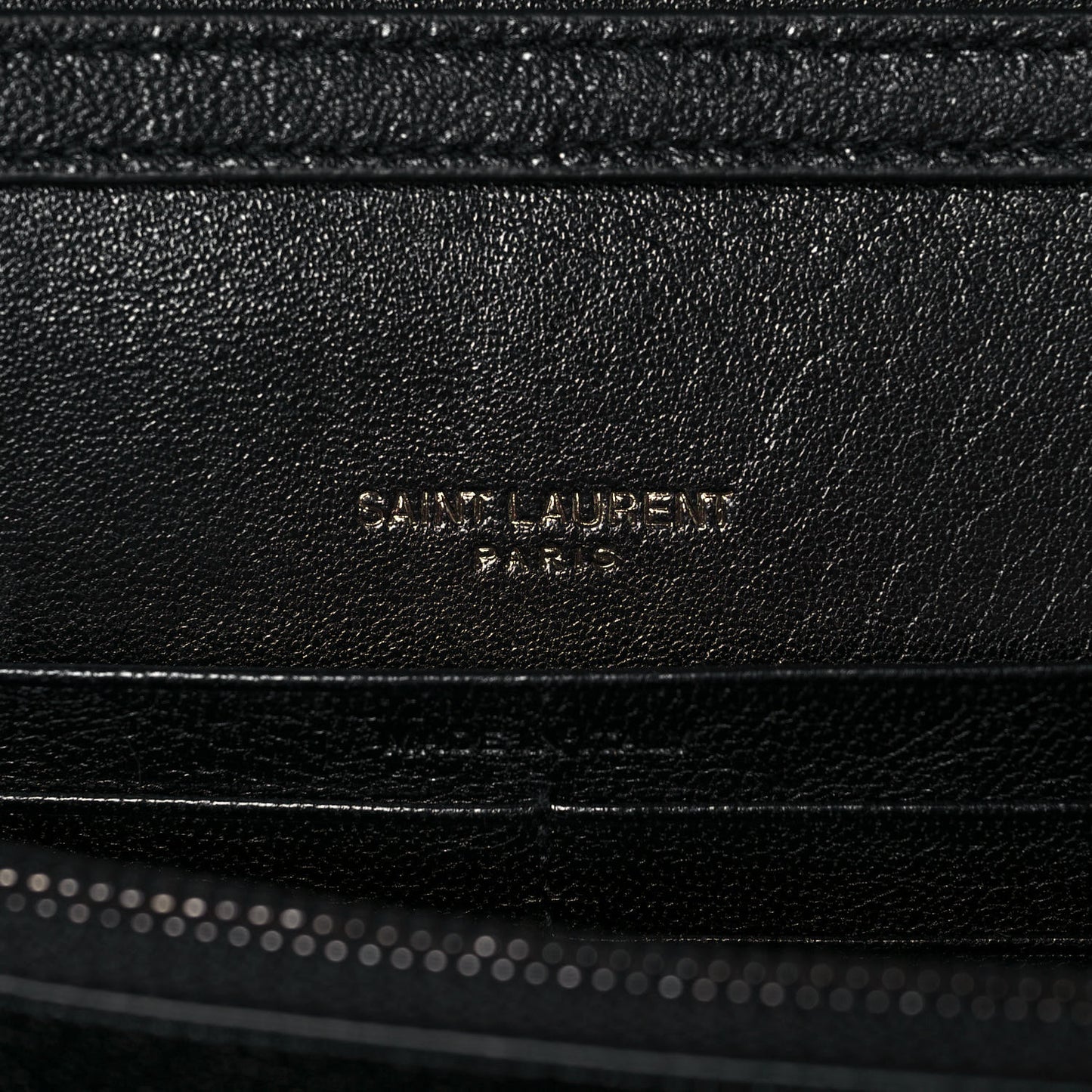 Lambskin Diamond Quilted Becky Chain Wallet Black